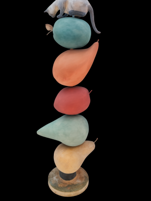 Кот и фрукты